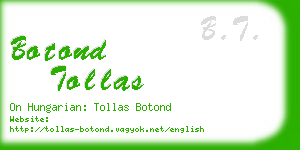 botond tollas business card